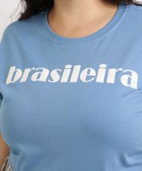 T-Shirt-Feminina-Plus-Size-Mindset--Brasileira--Flocada-Manga-Curta-Decote-Redondo-Azul-9964271-Azul_4