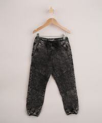 Calca-Jeans-Infantil-Jogger-Marmorizada-com-Cordao-Preta-9964309-Preto_1