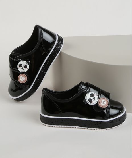 Tenis-em-Verniz-Infantil-Molekinha-com-Velcro-Preto-9961930-Preto_1