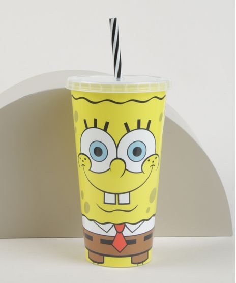 Copo-com-Canudo-Bob-Esponja-Estampado-Amarelo-9947342-Amarelo_1
