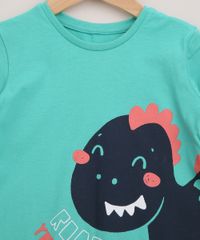 Camiseta-Infantil-Dinossauro--Roar-If-You-re-Happy--Manga-Curta-Verde-Agua-9952863-Verde_Agua_3