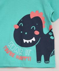 Camiseta-Infantil-Dinossauro--Roar-If-You-re-Happy--Manga-Curta-Verde-Agua-9952863-Verde_Agua_4