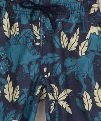 Bermuda-Surf-Infantil-Estampada-de-Dinossauros-com-Cordao-Azul-Marinho-9954498-Azul_Marinho_3