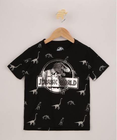 Camiseta-Infantil-Jurassic-World-Metalizada-Manga-Curta-Preta-9954881-Preto_1