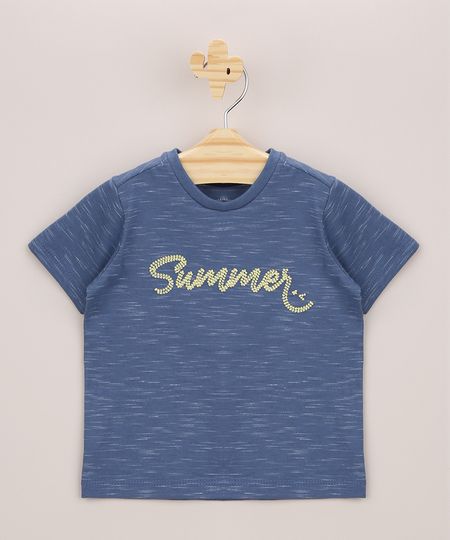 Camiseta-Infantil--Summer--Manga-Curta-Azul-9955060-Azul_1 Camiseta-Infantil--Summer--Manga-Curta-Azul-9955060-Azul_1