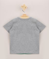 Camiseta-Infantil-Raglan-com-Estampa-Interativa-de-Jacare-Manga-Curta-Cinza-Mescla-9955071-Cinza_Mescla_2