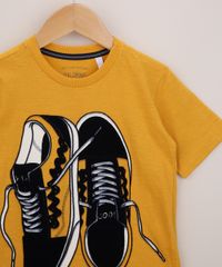 Camiseta-Infantil-Tenis-Flocado-Manga-Curta-Amarela-9955391-Amarelo_4