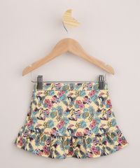Saia-Infantil-Curta-Minnie-Estampada-Amarela-9955558-Amarelo_2