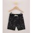 Bermuda-de-Moletom-Infantil-Estampada-de-Respingos-com-Bolsos-Preta-9955566-Preto_1