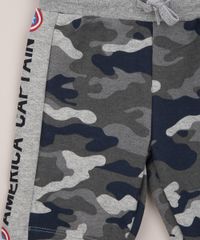 Bermuda-de-Moletom-Infantil-Capitao-America-Estampada-Camuflada-com-Recorte-Lateral-Cinza-Mescla-9955570-Cinza_Mescla_3