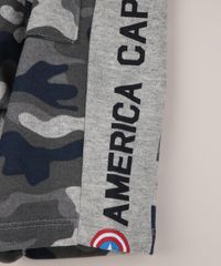 Bermuda-de-Moletom-Infantil-Capitao-America-Estampada-Camuflada-com-Recorte-Lateral-Cinza-Mescla-9955570-Cinza_Mescla_5