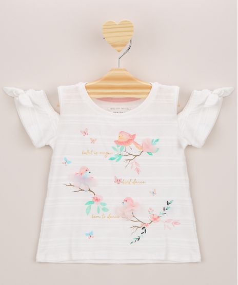 Blusa-Infantil-Open-Shoulder-Passaros-com-Laco-Manga-Curta-Off-White-9955753-Off_White_1