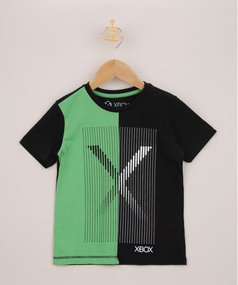 Camiseta-Infantil-XBOX-Manga-Curta-Verde-9955782-Verde_1