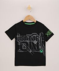 Camiseta-Infantil-XBOX-com-Relevo-Manga-Curta-Preta-9956382-Preto_1