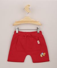 Short-infantil-Galinha-Pintadinha-com-Bolso-Canguru-Vermelho-9956454-Vermelho_1