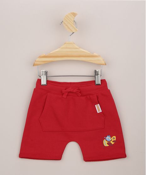 Short-infantil-Galinha-Pintadinha-com-Bolso-Canguru-Vermelho-9956454-Vermelho_1