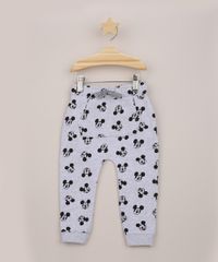 Calca-de-Moletom-Infantil-Mickey-Estampada-com-Bolso-Canguru-Cinza-Mescla-9956456-Cinza_Mescla_1