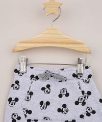 Calca-de-Moletom-Infantil-Mickey-Estampada-com-Bolso-Canguru-Cinza-Mescla-9956456-Cinza_Mescla_4
