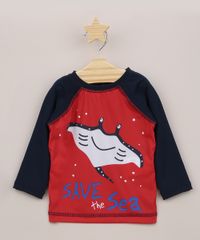 Blusa-de-Praia-Infantil--Save-The-Sea--com-Protecao-UV50--Vermelha-9957686-Vermelho_1