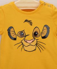 Camiseta-Infantil-Simba-O-Rei-Leao-Manga-Curta-Mostarda-9958273-Mostarda_4