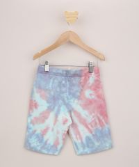 Bermuda-de-Moletom-Infantil-Estampada-Tie-Dye-com-Bolsos-Multicor-9959636-Multicor_2
