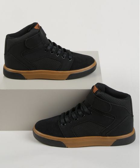 Tenis-Masculino-Ollie-Cano-Alto-com-Pesponto-Preto-9961189-Preto_1