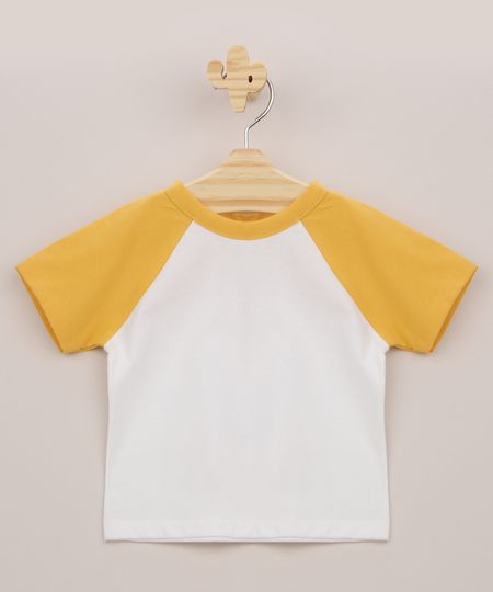 Camiseta-Infantil-Raglan-Manga-Curta-Mostarda-9962828-Mostarda_1