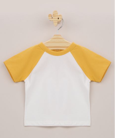 Camiseta-Infantil-Raglan-Manga-Curta-Mostarda-9962828-Mostarda_1
