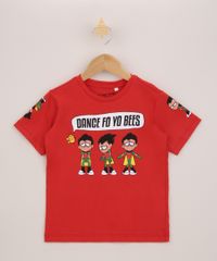 Camiseta-Infantil-Robin-Jovens-Titas--Dance-fo-yo-Bees--Manga-Curta-Vermelha-9965439-Vermelho_1
