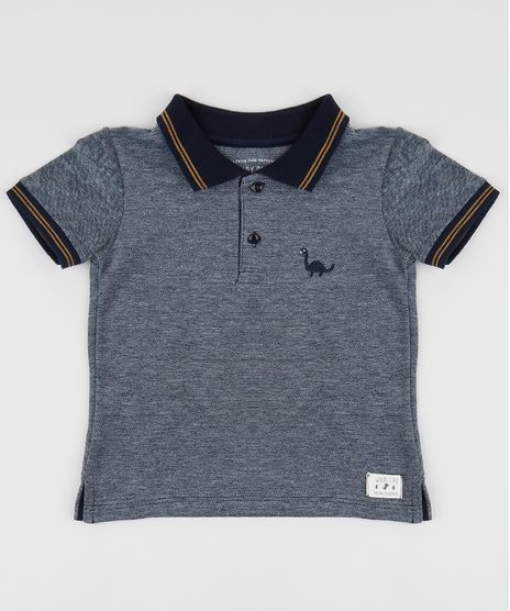 Polo-em-Piquet-Infantil-com-Bordado-Dinossauro-Manga-Curta-Azul-Marinho-8653390-Azul_Marinho_1