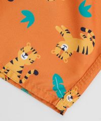 Bermuda-Surf-Infantil-Estampada-de-Tigres-Laranja-9954555-Laranja_5