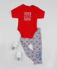 Body-Infantil--Super-Bonitao-Igual-ao-Papai--Manga-Longa-Vermelho-9842906-Vermelho_3