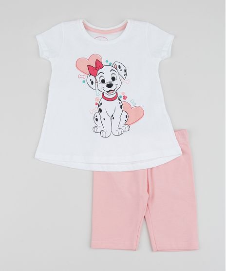 Conjunto-Infantil-Blusa-Dalmatas-Manga-Curta-Rosa-Claro---Bermuda-Off-White-9954994-Off_White_1