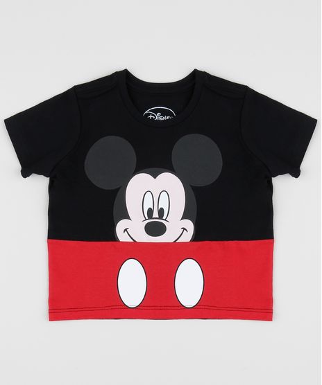 Camiseta-Infantil-Mickey-Manga-Curta-Gola-Careca-Preta-9955064-Preto_1