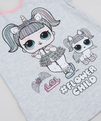 Pijama-Infantil-Lol-Unicornio-Manga-Curta-Cinza-Mescla-Claro-9956720-Cinza_Mescla_Claro_2