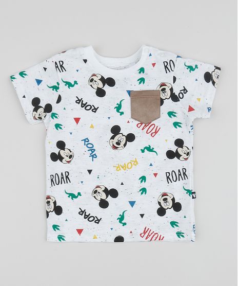 Camiseta-Infantil-Mickey-Estampada-com-Bolso-em-Suede-Manga-Curta-Gola-Careca-Off-White-9957220-Off_White_1