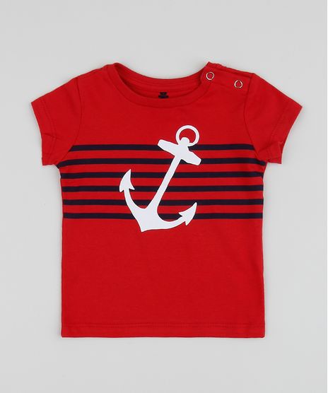 Camiseta-Infantil-Ancora-com-Listras-Manga-Curta-Gola-Careca-Vermelha-9958291-Vermelho_1