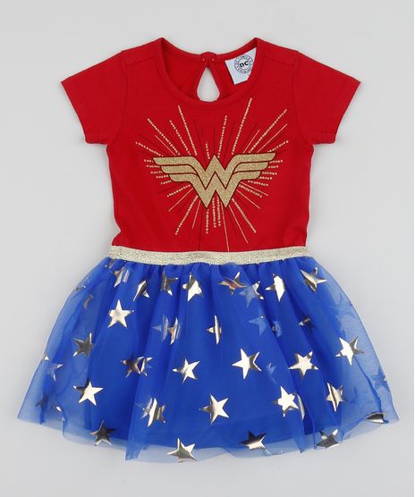 Vestido-Infantil-Mulher-Maravilha-com-Tule-Manga-Curta-Vermelha-9958976-Vermelho_1