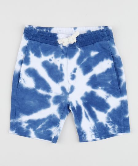 Bermuda-de-Moletom-Infantil-Estampada-Tie-Dye-com-Cordao-Azul-9959694-Azul_1