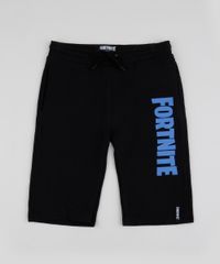 Bermuda-de-Moletom-Juvenil-Fortnite-com-Cordao-Preta-9963093-Preto_1