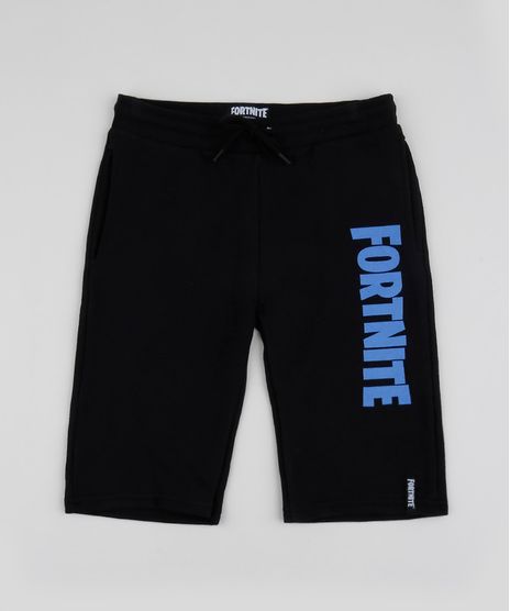 Bermuda-de-Moletom-Juvenil-Fortnite-com-Cordao-Preta-9963093-Preto_1