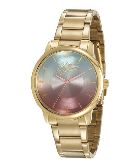 Kit-de-Relogio-Analogico-Warner-Bros-Mulher-Maravilha---Pulseira---32183LPMGDE1-Dourado-9951102-Dourado_1