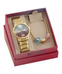 Kit-de-Relogio-Analogico-Warner-Bros-Mulher-Maravilha---Pulseira---32183LPMGDE1-Dourado-9951102-Dourado_2