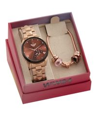 Kit-de-Relogio-Analogico-Warner-Bros-Mulher-Maravilha---Pulseira---32185LPMGRE1-Rose-9951105-Rose_2