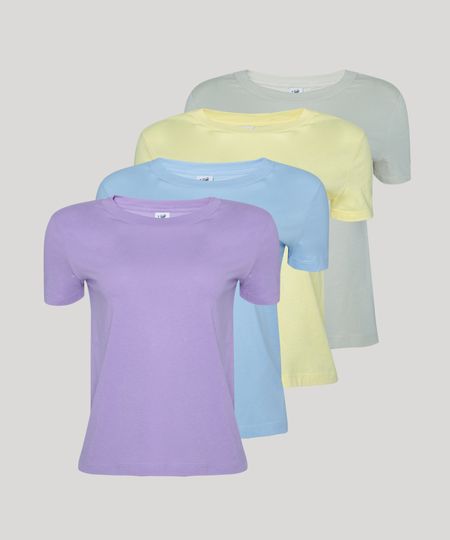 Kit-4-Blusas-Femininas-Basicas-Manga-Curta-Decote-Redondo-Multicor-9962499-Multicor_1 Kit-4-Blusas-Femininas-Basicas-Manga-Curta-Decote-Redondo-Multicor-9962499-Multicor_1