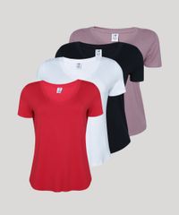 Kit-4-Blusas-Femininas-Basicas-Manga-Curta-Decote-V-Multicor-9962502-Multicor_1