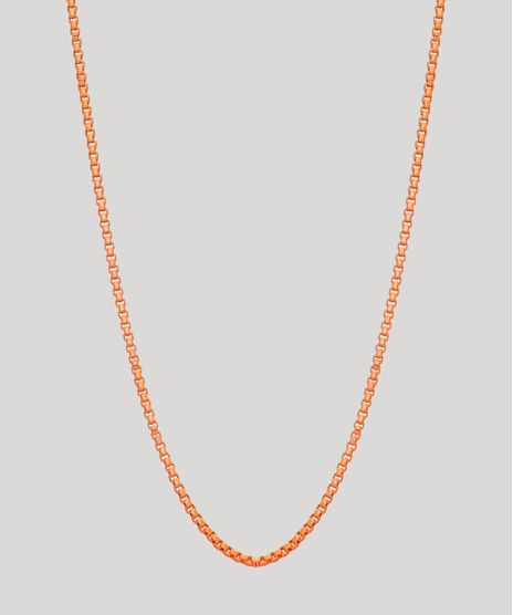 Colar-Feminino-Corrente-Delicado-Laranja-9965889-Laranja_1