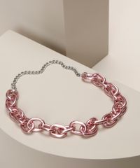 Colar-Feminino-Folheado-Choker-Corrente-Rosa-9966598-Rosa_2