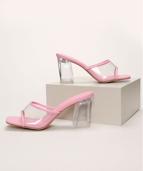 Tamanco-Feminino-Oneself-Salto-Alto-Quadrado-em-Acrilico-com-Tira-em-Vinil-Rosa-9962375-Rosa_1