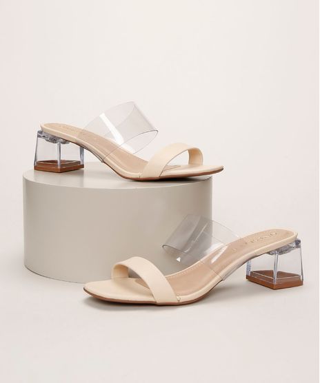 Tamanco-Feminino-Oneself-Salto-Baixo-Quadrado-Acrilico-com-Tira-em-Vinil-Bege-Claro-9962458-Bege_Claro_1